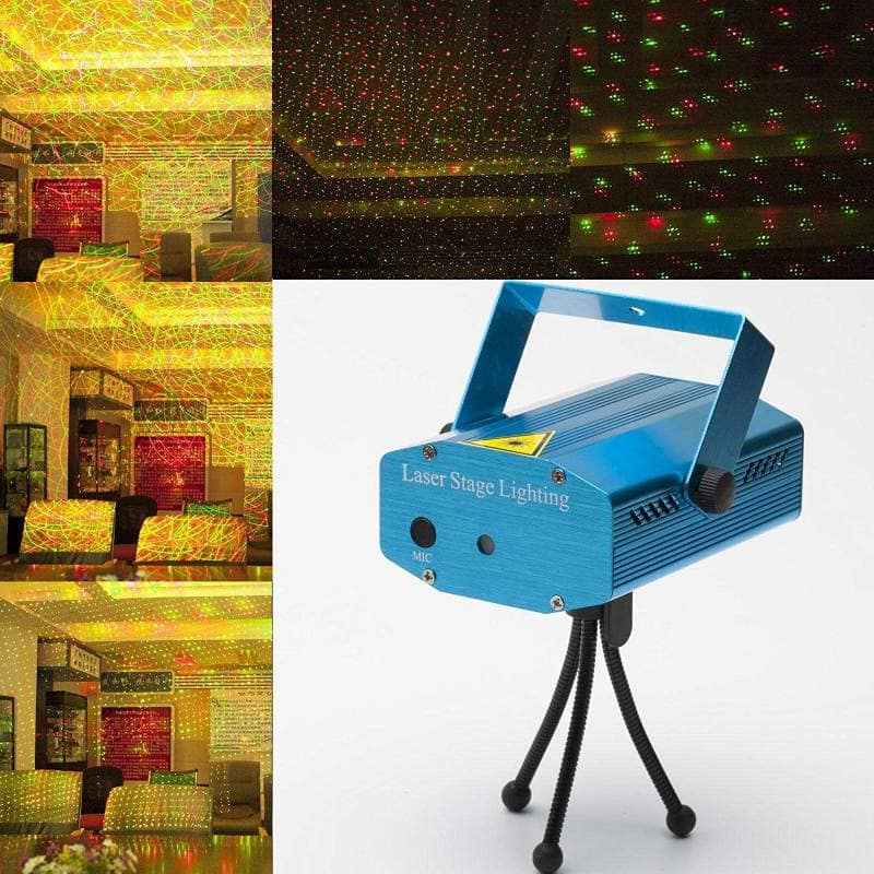 Laser Stage Lighting Projector (Blue) | Dynamic Multi-Color Light Effects | Party & Event Decor view 5