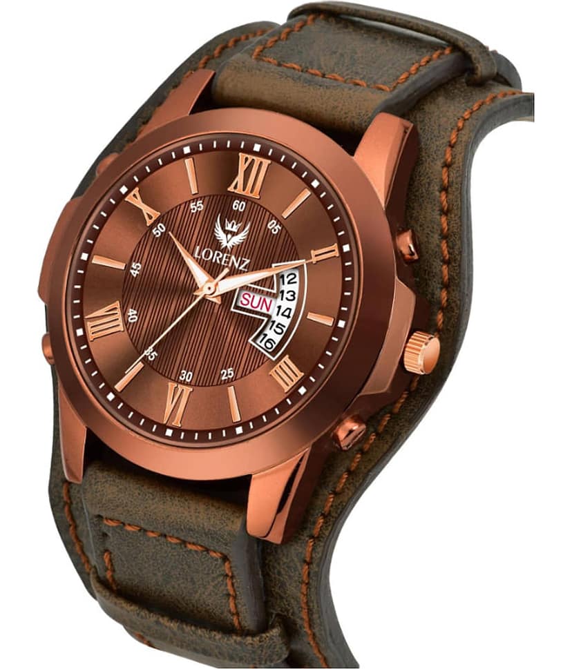 Lorenz Brown Leather Analog Men's Watch view 2