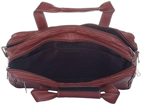 Leatherman Leather Tan Laptop Bag 1031 view 3