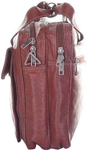 Leatherman Leather Tan Laptop Bag 1031 view 5