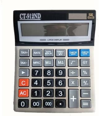 CT-912ND Premium Quality Big Display/Big Button 12 Digit Big Size Calculator