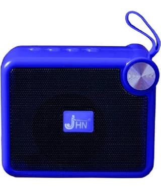 jhn JHN 212 5 W Bluetooth Speaker Bluetooth V 5.1 with USB,SD card Slot Playback Time 4 hrs Blue