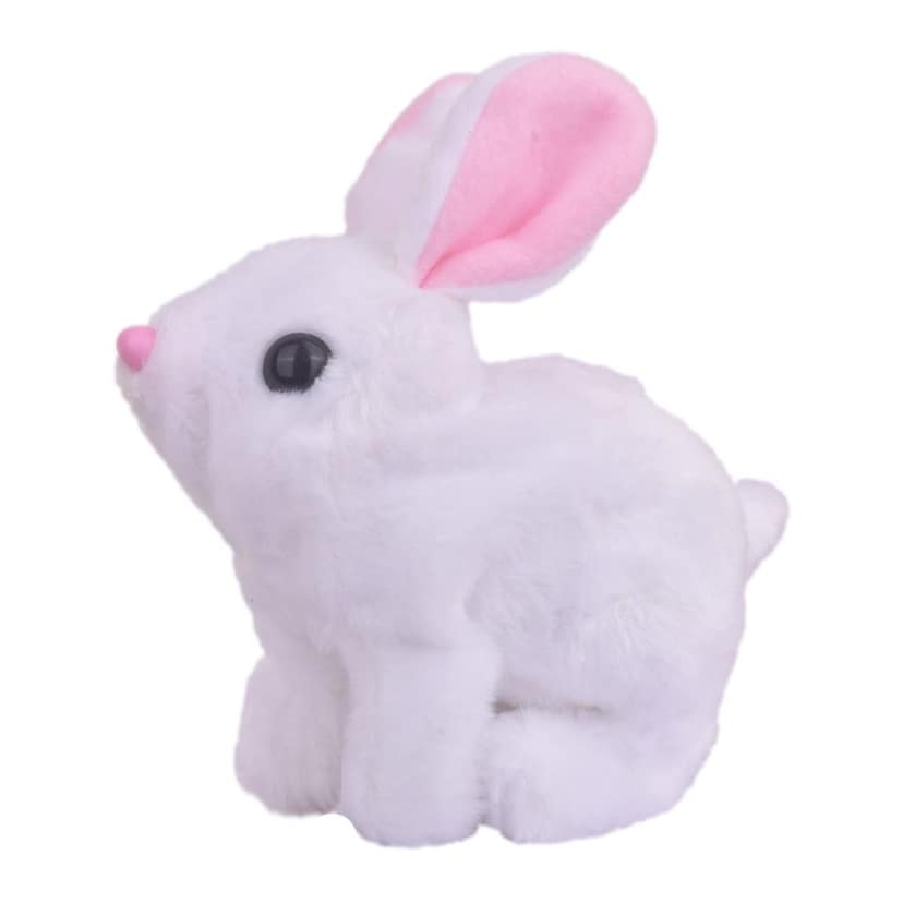 Walking Rabbit with Light (White) | Walking Rabbit Toy | Bunny Rabbit Toys | Rabbit Toy | Bunny Toys | Toy Rabbit | Best Bunny Toys | Rabbit Play Toys | Realistic Bunny Toy | Cute Rabbit Toy
