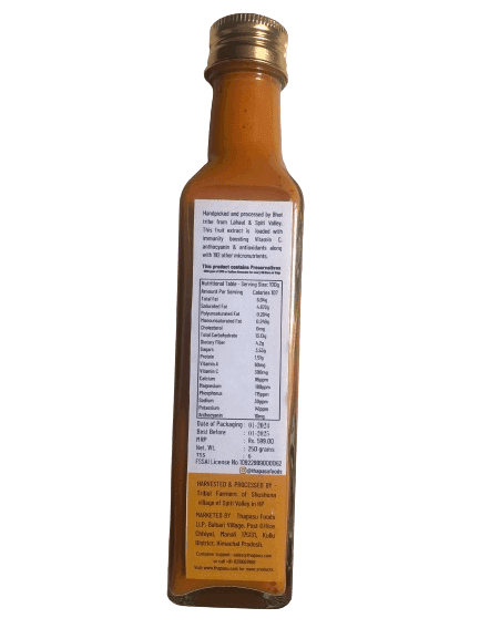 Thapasu Seabuckthorn Pulp - 250 ML view 2