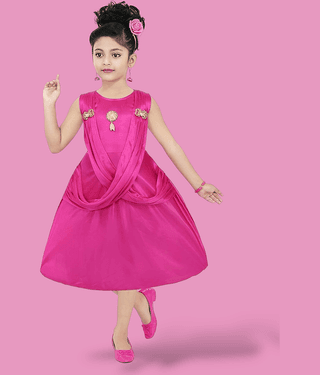 Mullick the designer Pack of 1 Baby Girls Polyester Frock ( Yellow )