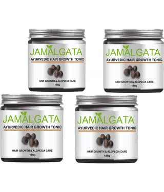 Donnara Organics Jamalgata Hair Growth Powder For Hair Fall Control Solution 100 gm Pack of 4