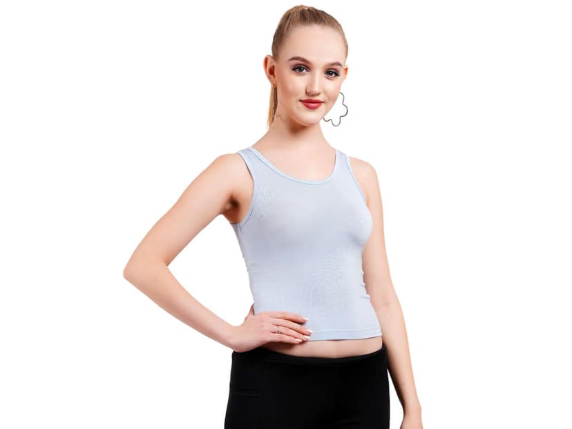 Stud & Gracy Tank Top Light Grey - L - 34