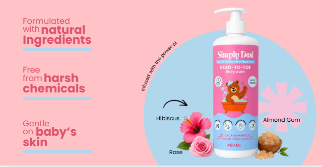 12+ months Head to Toe Baby Wash, 480 ml view 2