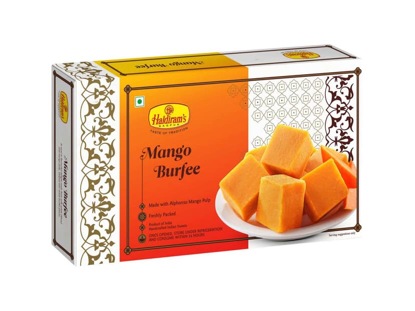 Haldiram's Mango burfee Packed Sweets - 250 Gm