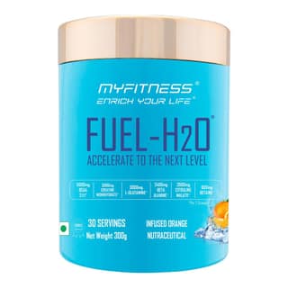Myfitness Fuel H2O | Pre Workout Powder For Workout | Most Powerful Non Caffeine Pre Workout | BCAA | Creatine Monohydrate | L-Glutamine | Beta Alanine | Citrulline Malate | Taurine | Betaine | Loaded With Electrolytes | 30 Servings | Preworkout Powder