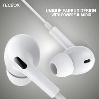 TecSox Prime Type C Earphones Online | Supports All Device