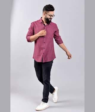ZAMAISHA - Pink 100% Cotton Regular Fit Men's Casual Shirt ( Pack of 1 )