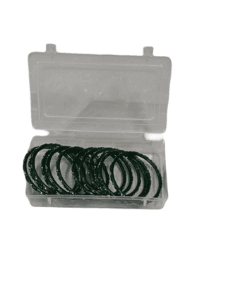Green Glass Bangles Set of 12