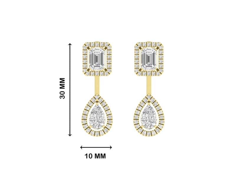 Twin Amore Solitaire Earrings view 7