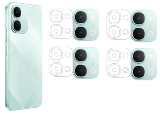 ISAAK Back Camera Lens Protector compatible for iQOO Z11xa 5G (Pack of 4)