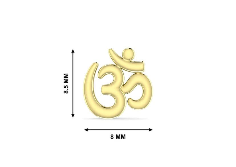 Classic Om Ear Stud For Men (1 Pc Only) view 5