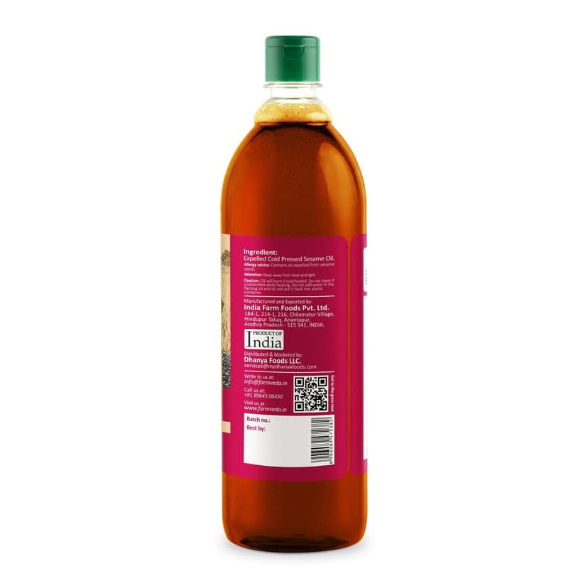 Sesame Oil (Cold Pressed) - 1 Ltr view 3
