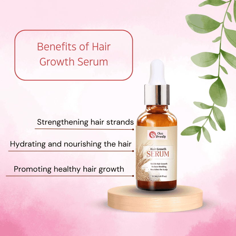 Chic Beauty Hair Care Combo for Strong Root (Rice Bran Hair oil 100ML + Hair Growth Serum 30ML) view 2