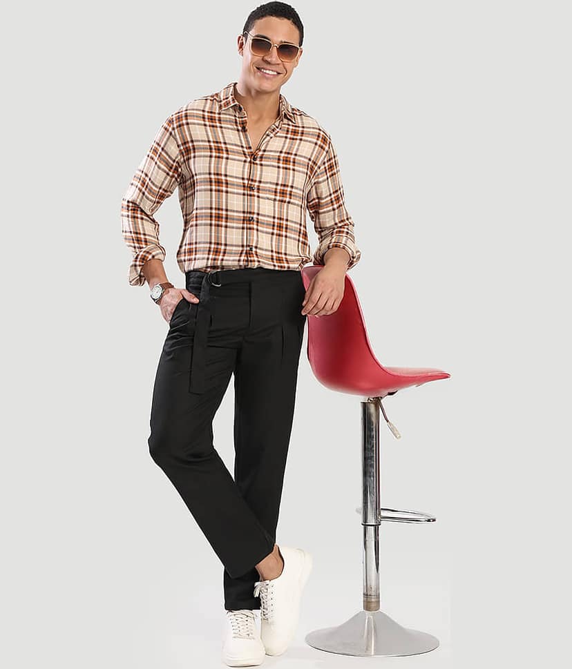 Bene Kleed Relax Men's Chinos - Black ( Pack of 1 ) view 7