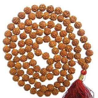 Shiv Power Beads Maala Original Certified 5 Mukhi Rudraksha Beads mala By CEYLONMINE