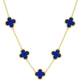 KIMTI Clover Necklce (Blue)
