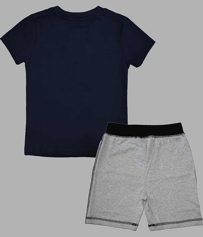 ETCHED DESIGN Pack of 1 Boys Cotton T-Shirt & Shorts Set ( Multicolor )