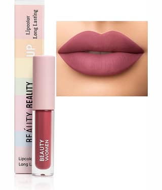 Beauty Women Pink Matte Smudge Free Liquid Lipstick ( Pack of 1 )
