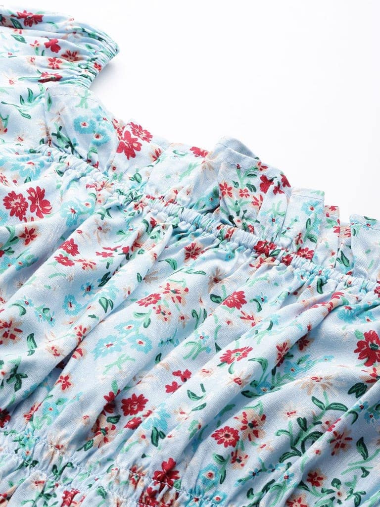 Solid Off-Shoulder Smocked Crepe Top view 9