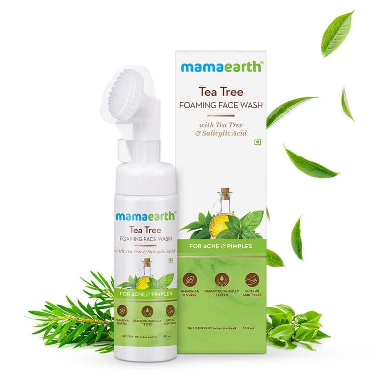 Mamaearth tea tree foaming facewash (150 ml) + Mamaearth tea tree face serum (30 ml) + Mamaearth apple cider vinegar Moisturizer(80 gm) Pack of 3 view 5