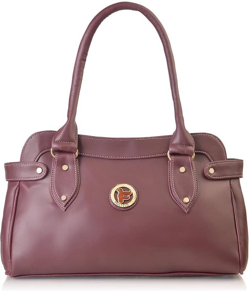 Fostelo Maroon P.U. Shoulder Bag