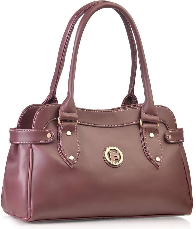 Fostelo Maroon P.U. Shoulder Bag view 2