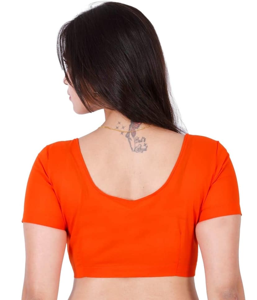JISB Readymade blouse,Orange view 2