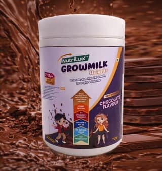 NutriLux High-Protein Chocolate Multi Vitamin Grow Milk for Kids 7–12 Years (200gm)