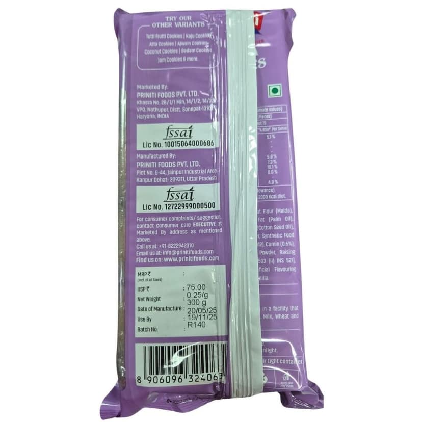 Priniti Jeera Cookies - Rich & Delicious Cumin Flavored Biscuits view 4