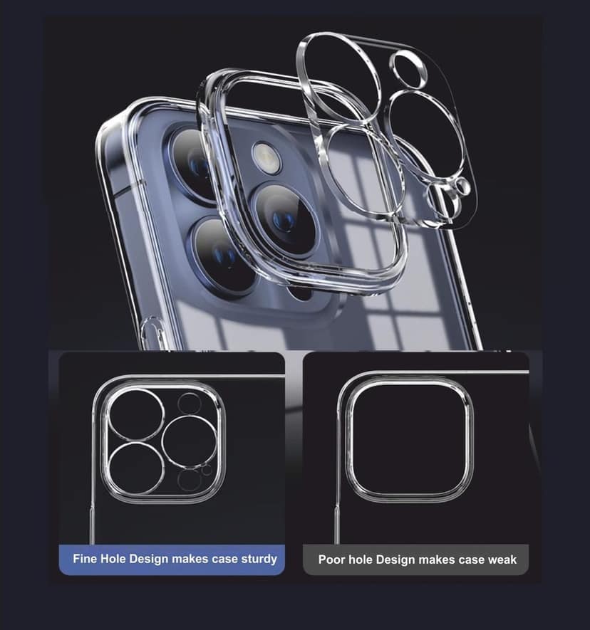 Memumi Brilliant Back Cover for Apple iPhone 14 Plus - Transparent view 6