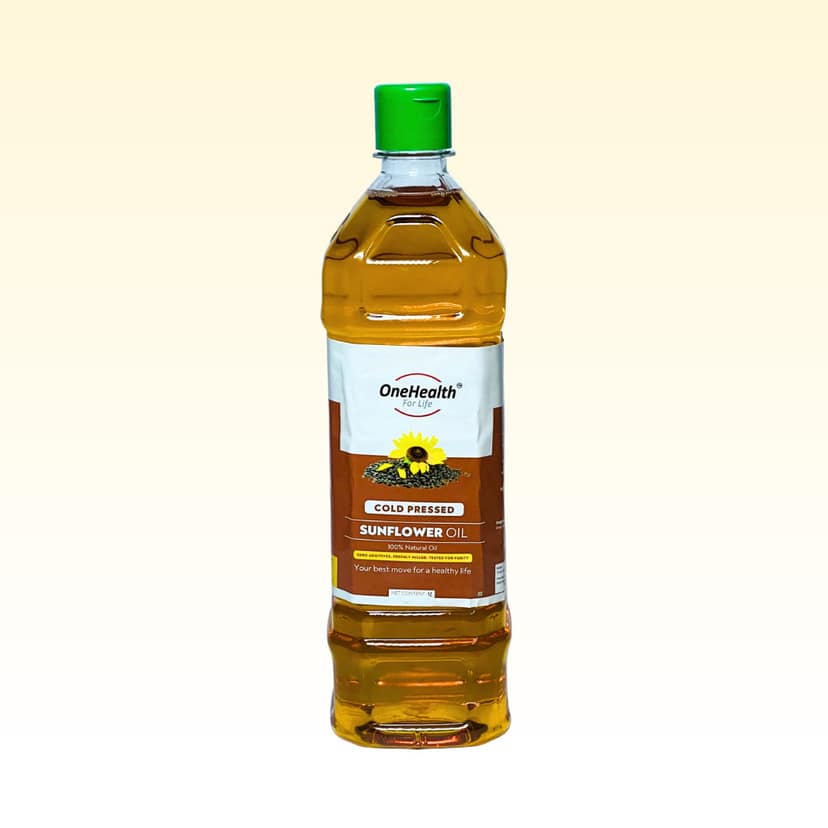 OneHealth Wood Pressed Sunflower Oil, 1 L