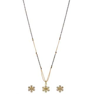Hetprit Brass Gold Plated Beautiful Mangalsutra For Women