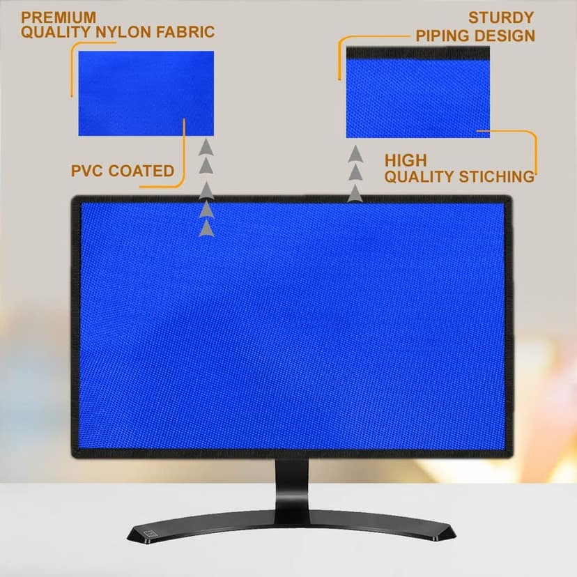 PalaP Super Premium Dust Proof Monitor Cover for DELL 21.5 inches Monitor (Bright Blue) view 4