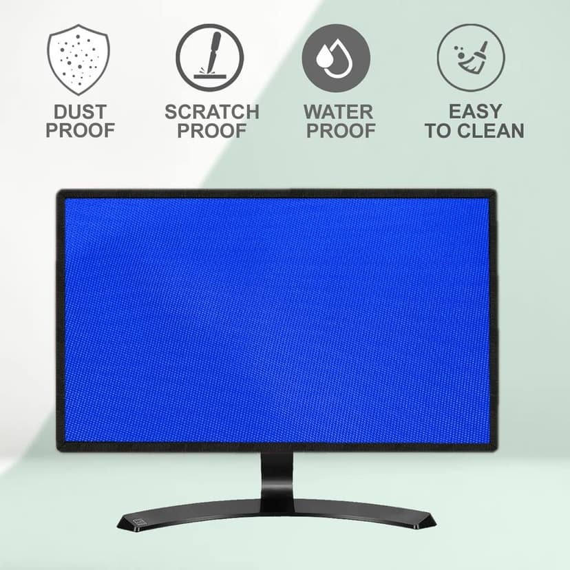 PalaP Super Premium Dust Proof Monitor Cover for DELL 21.5 inches Monitor (Bright Blue) view 6