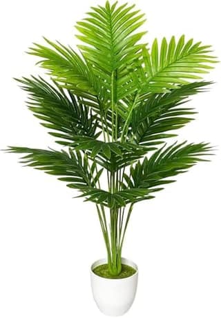 Artificial Floor Plants Large Tropical Palm Tree Tall Monstera Plant in Pot Faux Plants for Indoor Outdoor Home