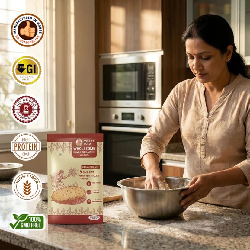 MILLET YARD Wholesome multigrain Atta | High Protien | view 4