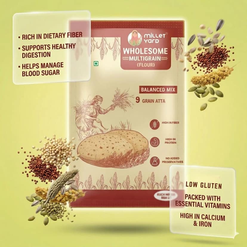 MILLET YARD Wholesome multigrain Atta | High Protien | view 5
