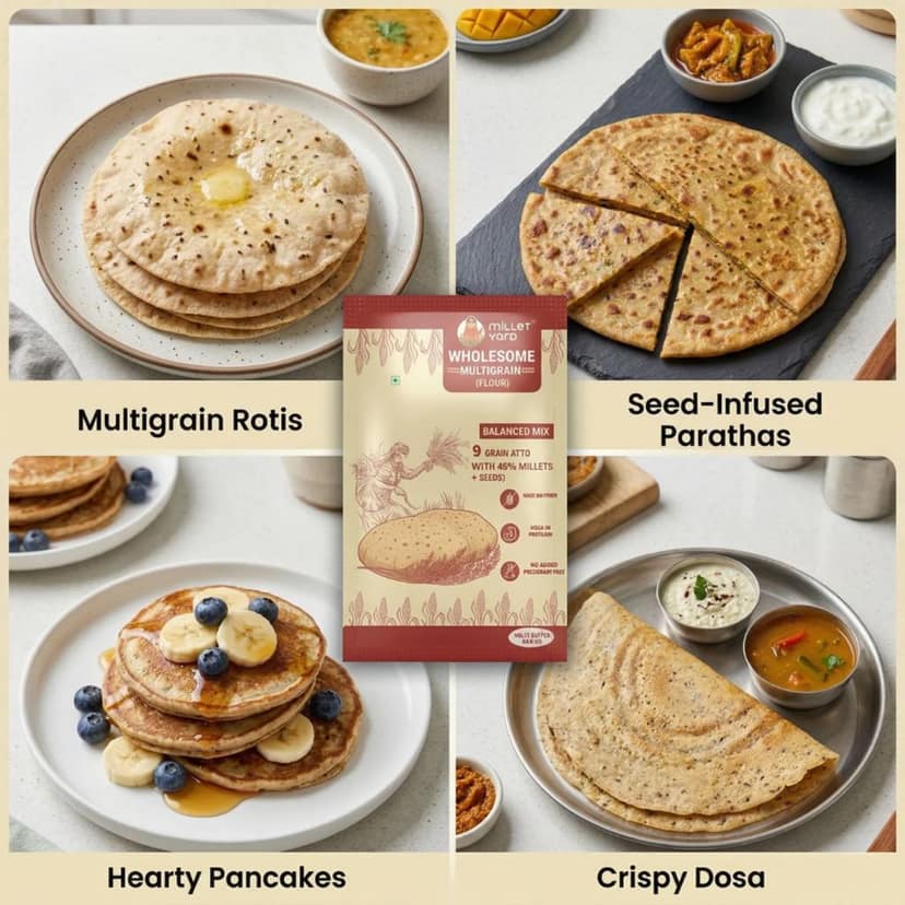 MILLET YARD Wholesome multigrain Atta | High Protien | view 6