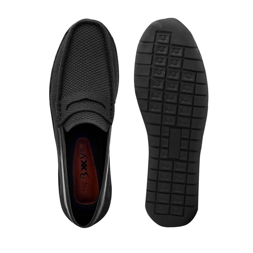 Men's Faux Leather Breathable Fabric Stylish Loafers view 7