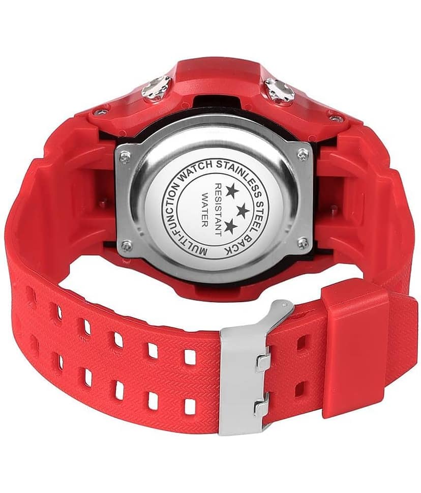 Hala Red Resin Digital Men's Watch view 2