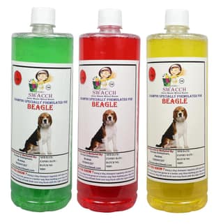 SWACCH Shampoo Specially FORMULATED for Beagle (1 Litre) (Combo Pack of 3) Jasmine,NEEM ALOVERA,Lemon