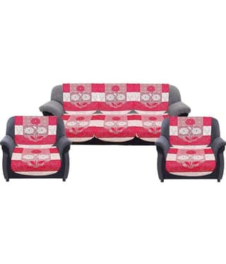 - 5 Seater Polyester Sofa Cover ( Pack of 6 )