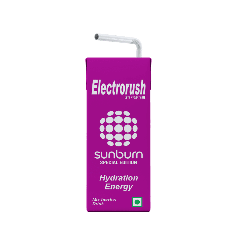 Electrorush x Sunburn Mix Berries Hydration Energy Drink | 200ml Ready to Drink
