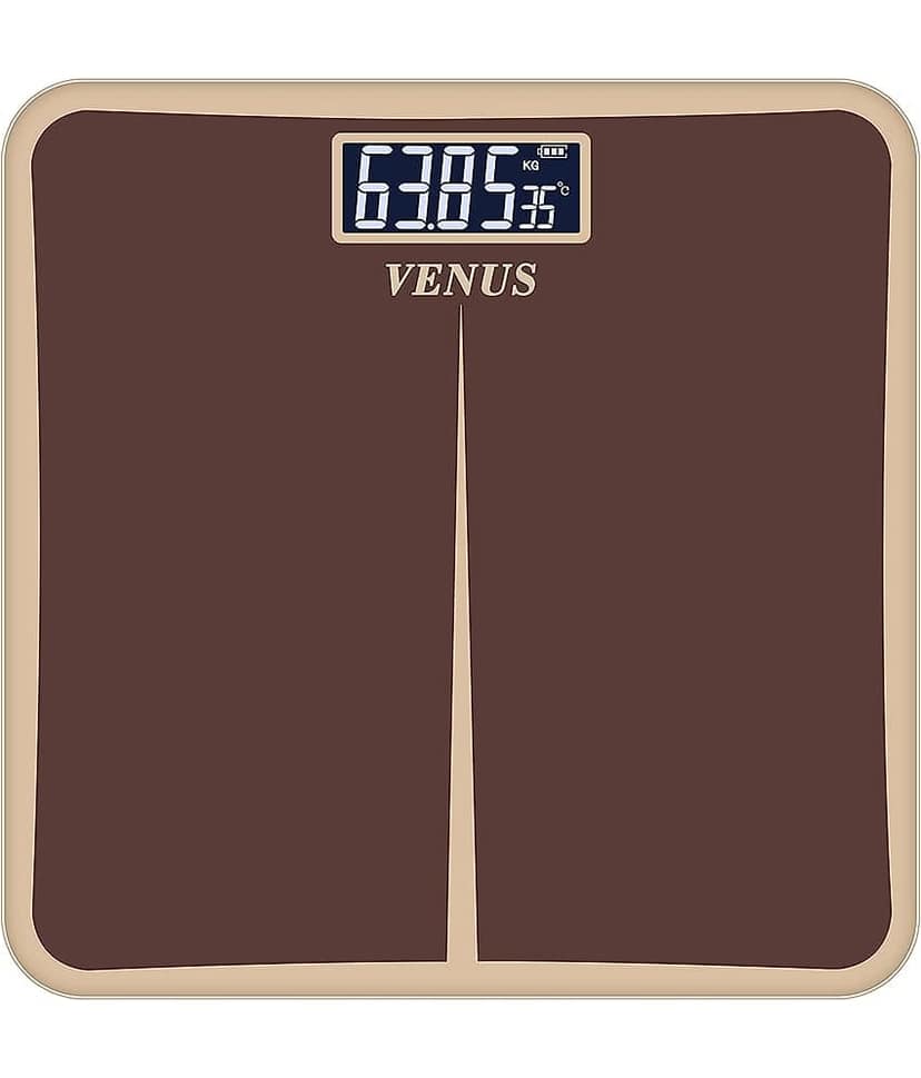 Venus Electronic Digital LCD Body Weighing Scales EPS-8199-New-Brown