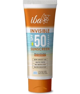 Iba Invisible Spf 50 Sunscreen Pa++++ For All Skin Types Gel Based Oil Free Matte Finish, 100gm, (Pack of 1)